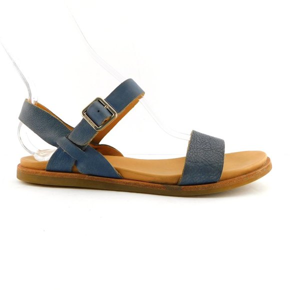 New KORK EASE Slate Blue Leather Ankle Strap Sandals 9 - Picture 2 of 6